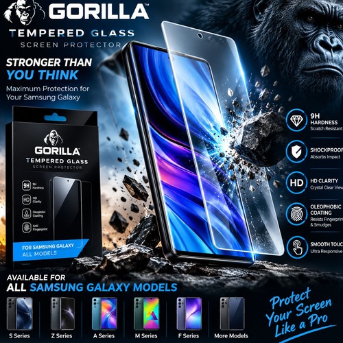Gorilla tempered glass screen - glass,